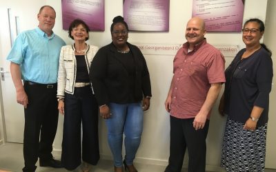 Stichting Centrum Arbeidsverhoud-ingen Overheidspersoneel’ (CAOP) op bezoek bij  secretariaat van de SER en CGOA